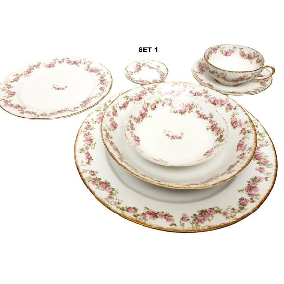 AntiqueCH Field Haviland Limoges GDA France Schleiger 195G 7pc Place Setting - Picture 2 of 8